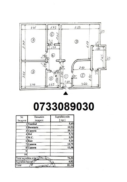 Drumul Sarii, 3 camere central,